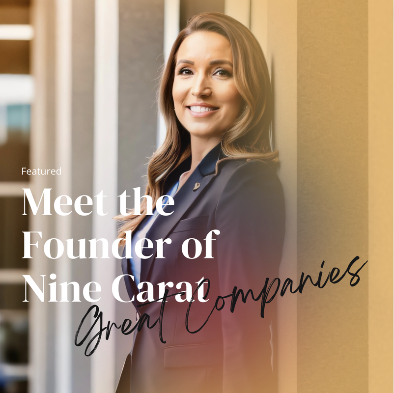 Photo of Jamie Meyer as a cover for an Article on the Founder of Nine Carat